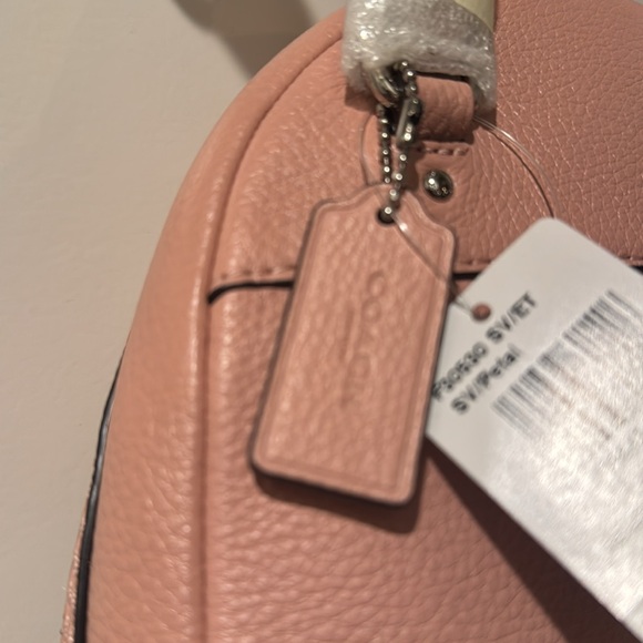 Coach pink pebbled leather “Andi” backpack NWT. - Picture 4 of 8